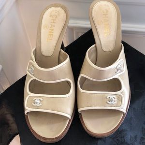 Chanel high heel sandals size 38